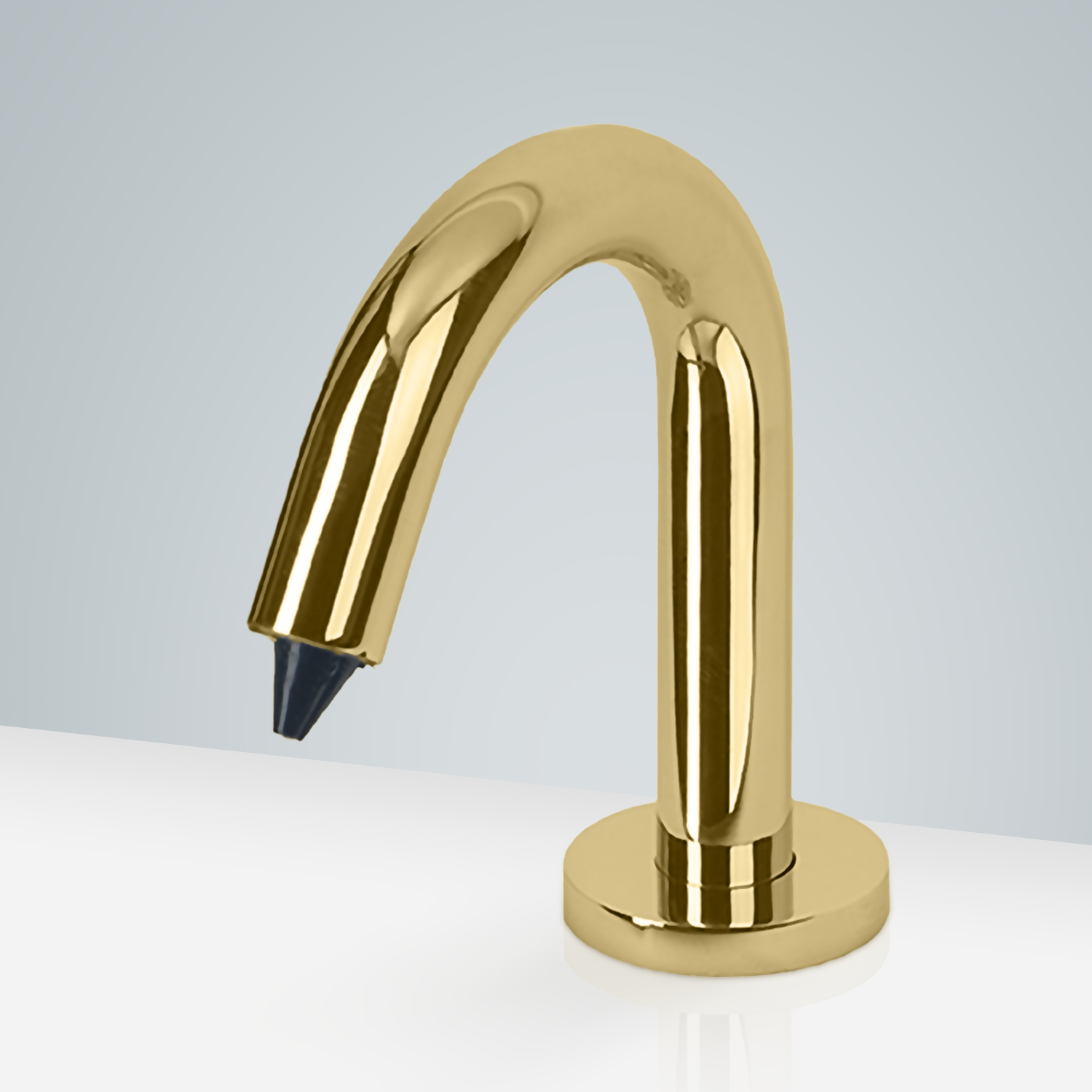 Fontana Dijon Sensor Deck Mount Commercial Soap Dispenser In Polished Brass Finish